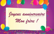 Joyeux anniversaire petit frère