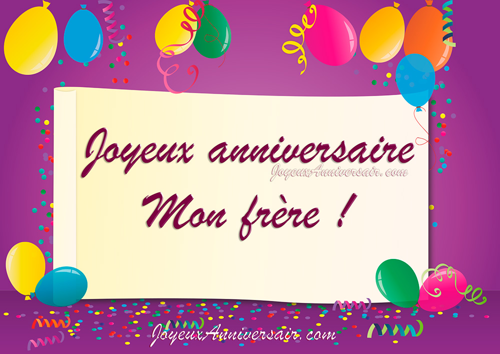 Joyeux anniversaire petit frère