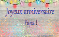 Joyeux anniversaire Papa